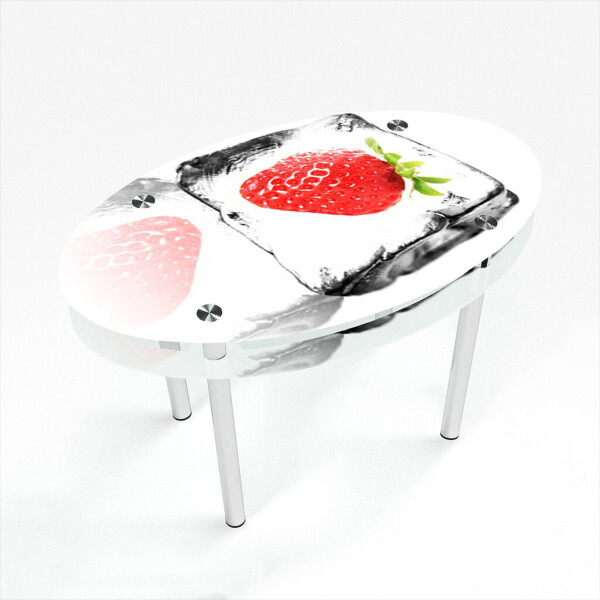

Стол БЦ-стол Овальный с проходящей полкой Ice berry (850 x 1300 x 750)