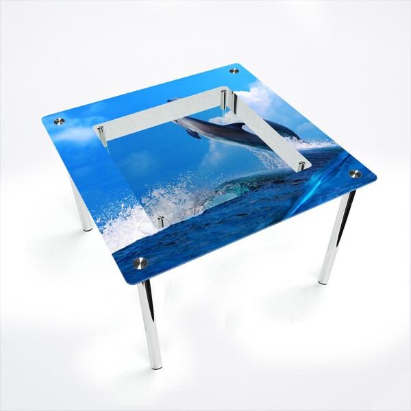 

Стол БЦ-стол Квадратный с полкой Dolphin Эко (700 x 700 x 750)
