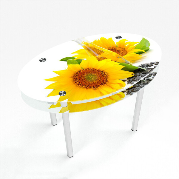 

Стол БЦ-стол Овальный с проходящей полкой Sunflower (650 x 1100 x 750)