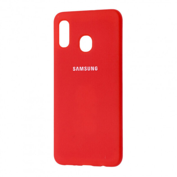

Силиконовый чехол COLOR COVER SILK PC Samsung A30 Red