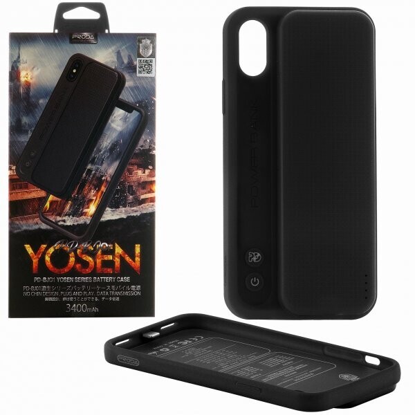 

Чехол-акумулятор Proda Yosen Case iPhone X/XS PD-BJ01 3400mAh Black