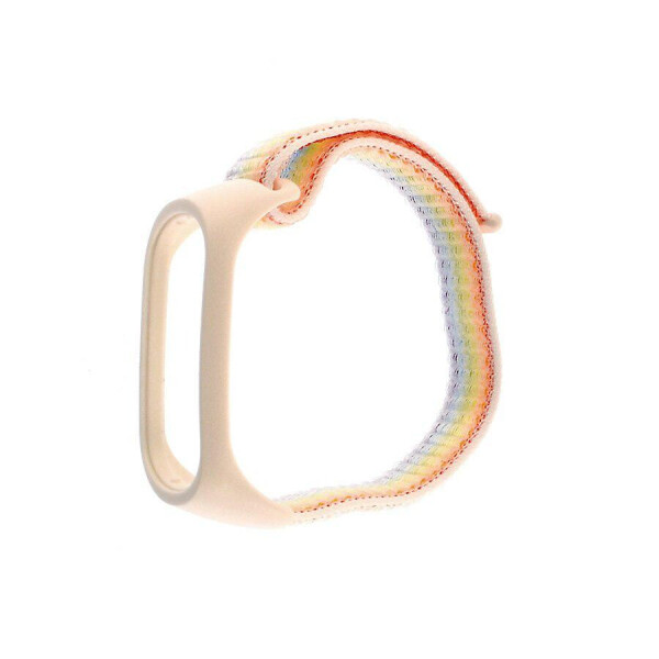 

Ремешок нейлоновый Greatcase Хiaomi Mi Band 3/ Mi Band 4 White-rainbow