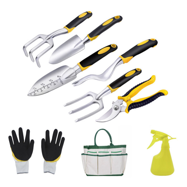 

Набор садовый Lesko CG-8502 Yellow из 9 предметов с сумкой + комплект ручных инструментов