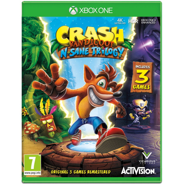 

Диск с игрой для Xbox One Crash Bandicoot N. Sane Trilogy
