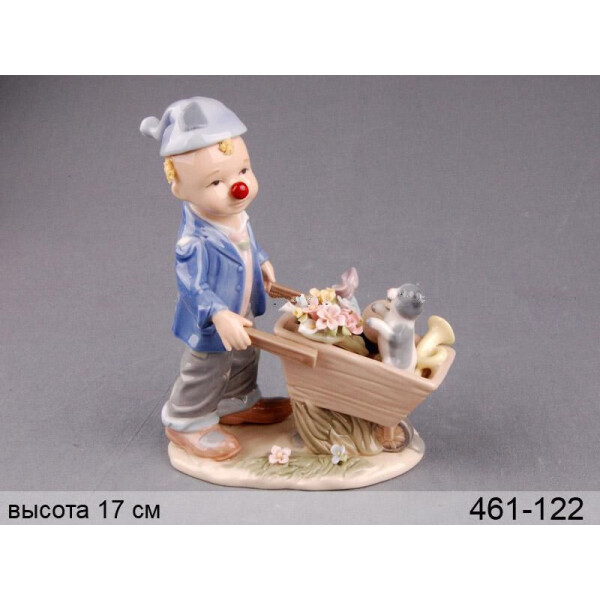 

Статуэтка «Клоун с тачкой» 17 см lefard 461-122