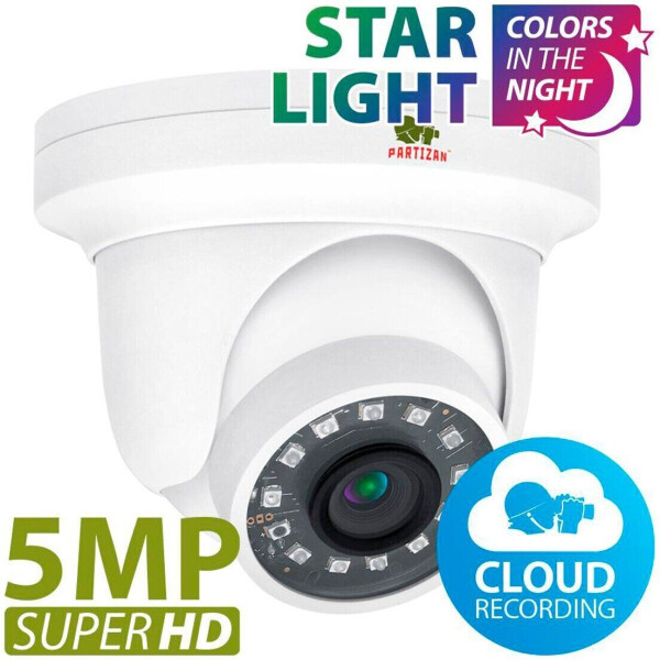 

Камера видеонаблюдения Partizan IPO-5SP Starlight v1.0 Cloud (82820)