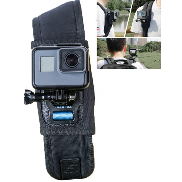 Акція на Крепление повязка держатель для экшн-камеры на лямку рюкзака (7454567) від Allo UA