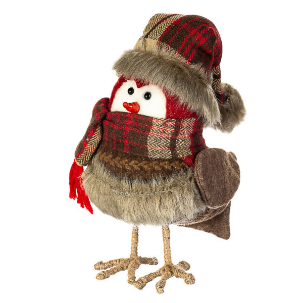 

Фигурка Зимняя Птичка с бубоном h=20см (038NC)