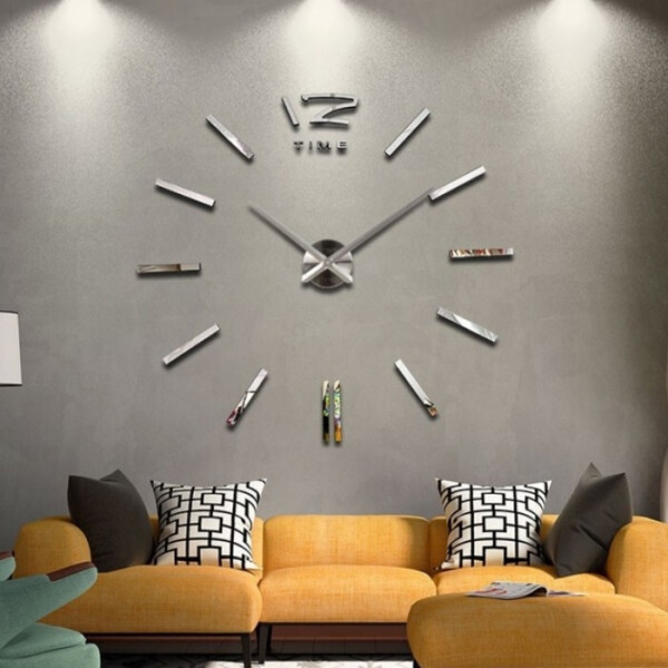 

Часы настенные 3D "DIY CLOCK" от 60 до 120см Silver (ZH212-S)