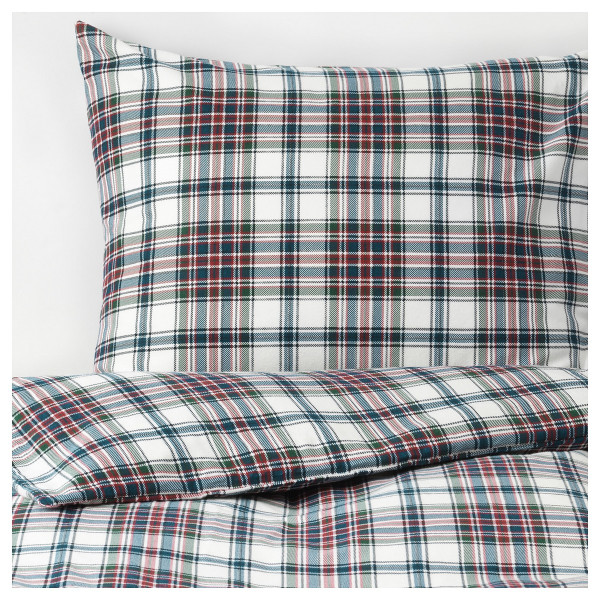 

IKEA MOSSRUTA 200x200 см в клетку разноцветное (604.125.69)