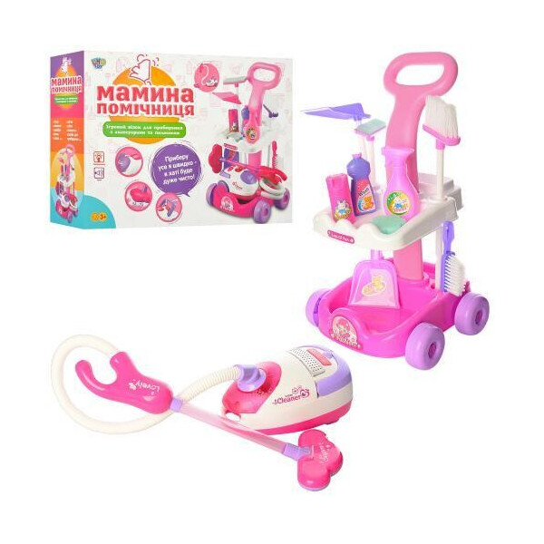 

Игровой набор для уборки Limo Toy тележка на колесах с пылесосом (A5938)