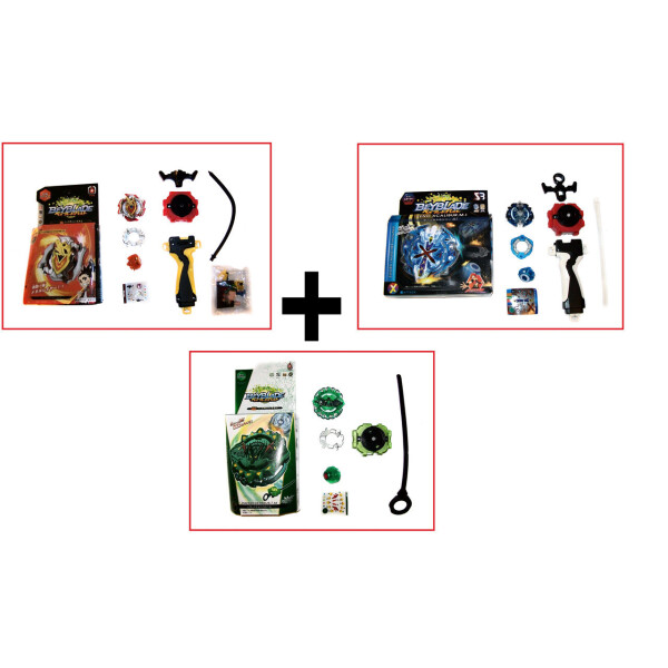

Набор BEYBLADE Xeno Xcalibur + Hazard Kerbeus + Z Ahilles Бейблейд 3 волчка + 3 запускателя (77577357)