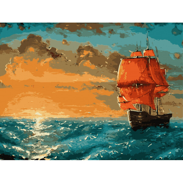 

Картина по номерам. Art Craft "Алые паруса" 40*50 см 10509-AC