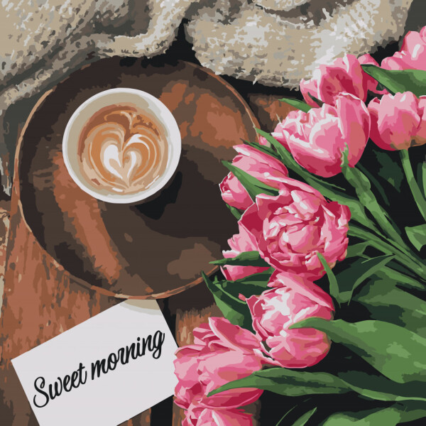 

Картина по номерам. Art Craft "Sweet morning" 40*40 см 12107-AC
