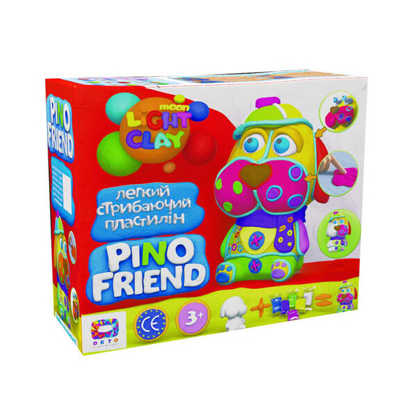 

Набор легкого прыгающего пластилина ТМ Moon Light Clay Pino Friend Фреди(9) 70035