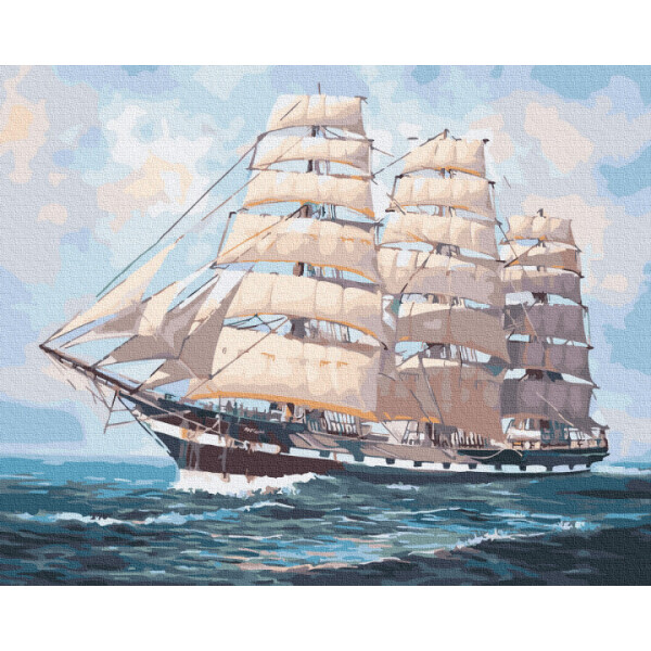 

Картина по номерам. Rainbow Art "Фрегат в пути" GX34150-RA