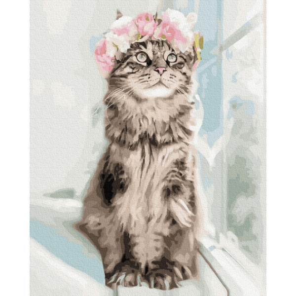 

Картина по номерам. Rainbow Art "Кошачий портрет" GX36061-RA