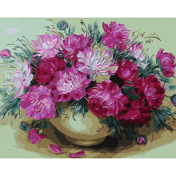 

Картина по номерам. Rainbow Art "Великолепные пионы" GX9456-RA