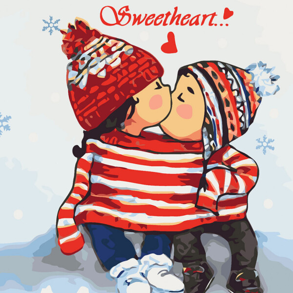 

Картина по номерам "Sweetheart 2" 30*30см KHO2334
