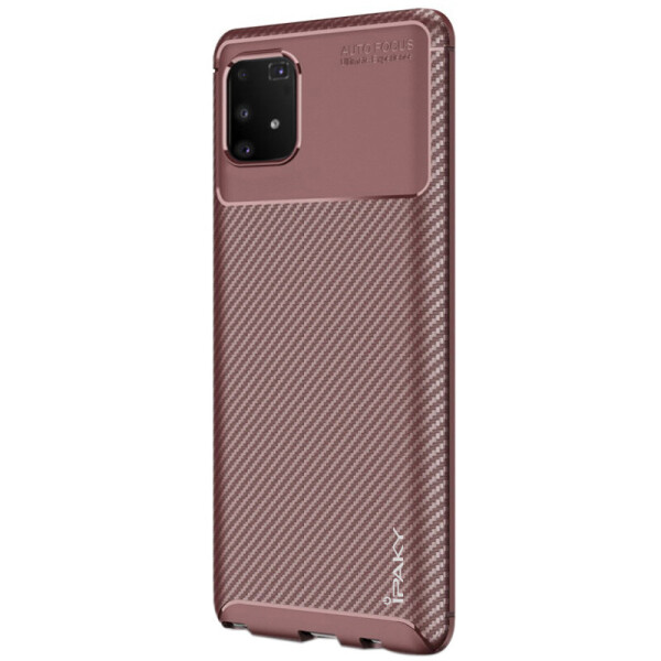 

Чехол Противоударный накладка iPaky Kaisy Series для Samsung Galaxy A91 Коричневый