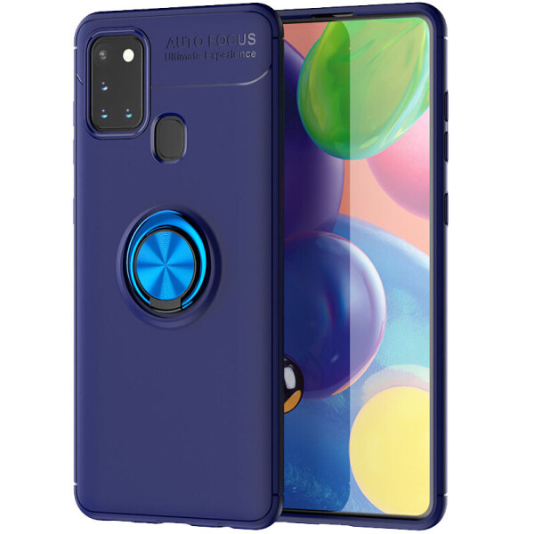 

Чехол Deen ColorRing NEW под магнитный держатель для Samsung Galaxy A21s Синий / Синий