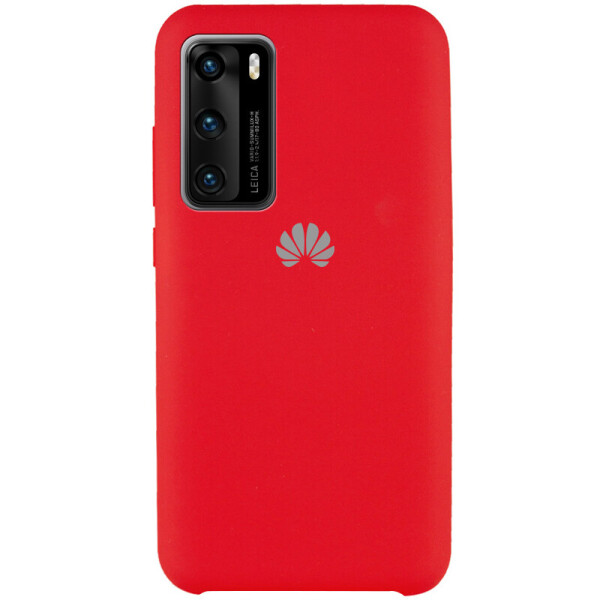 

Чехол Противоударный накладка Epik Silicone Case NEW AAA Series для Huawei P40 Красный / Red