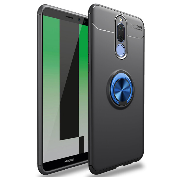 

Чехол Deen ColorRing NEW под магнитный держатель для Xiaomi Redmi 8 Черный / Синий