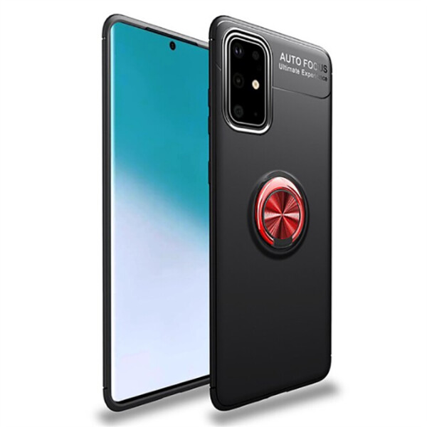 

Deen ColorRing NEW под магнитный держатель для Samsung Galaxy A51 Черный / Красный