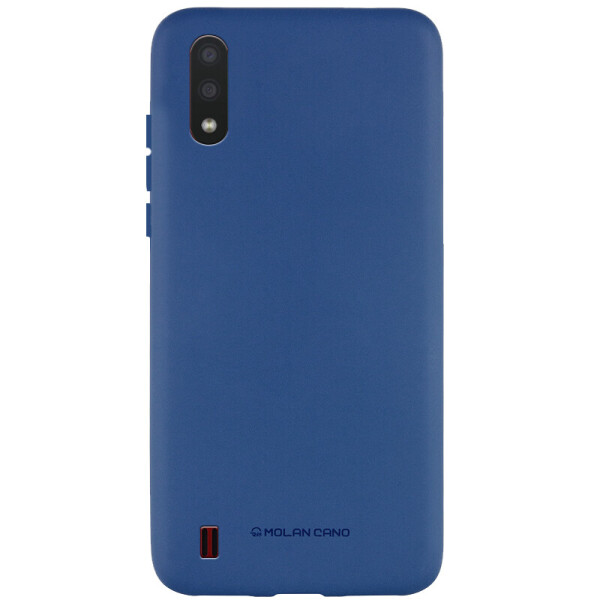 

Противоударный Чехол накладка Molan Cano Smooth NEW для Samsung Galaxy A01 Синий
