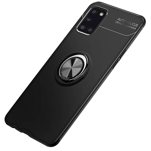 

Deen ColorRing NEW под магнитный держатель для Samsung Galaxy A31 Черный / Черный