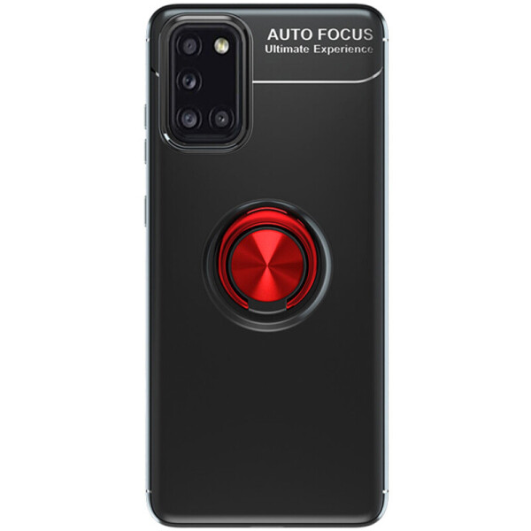 

Deen ColorRing NEW под магнитный держатель для Samsung Galaxy A31 Черный / Красный