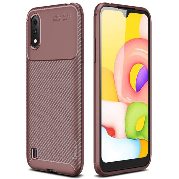

Противоударный Чехол накладка iPaky Kaisy Series NEW для Samsung Galaxy A01 Коричневый