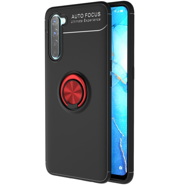 

Чехол Deen ColorRing NEW под магнитный держатель для Realme 6 Pro Черный / Красный