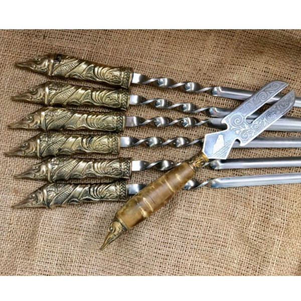

Набор шампуров Люкс Щука с вилкой для снятия мяса Nb Art 47330072