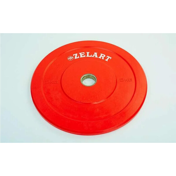 

Блины (диски) для кроссфита Bumper Plates резиновые d-51мм 5кг ТА-5125- 5
