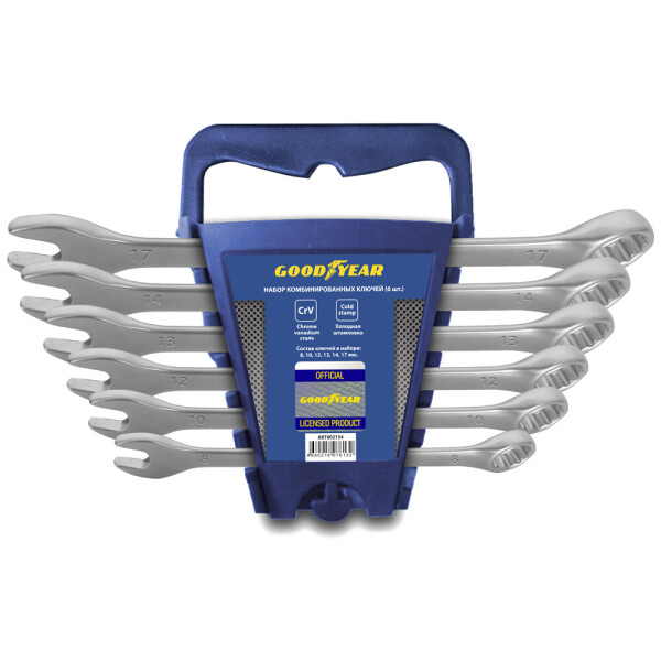 

Набор ключей комбинированных GoodYear 6 предметов (GY002206)