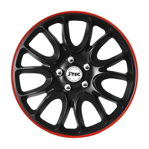 

Автомобильные колпаки J-Tec Hero GTR R13 4 шт. Черно-красные