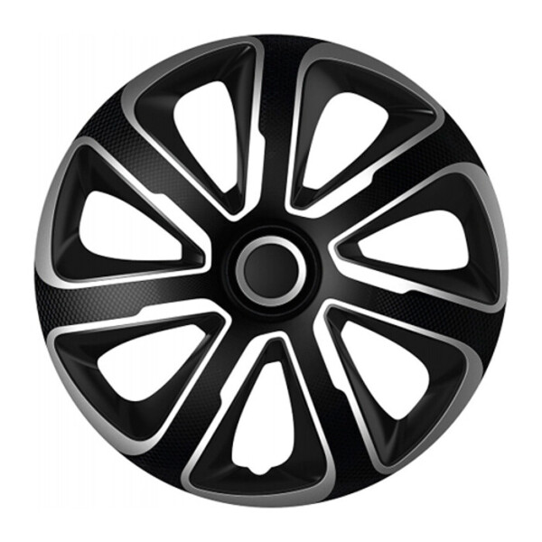 

Автомобильные колпаки 4 Racing Livorno carbon silver-black R13 4 шт.