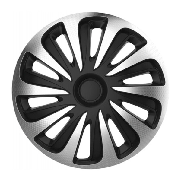 

Автомобильные колпаки 4 Racing Caliber carbon silver-black R14 4 шт.