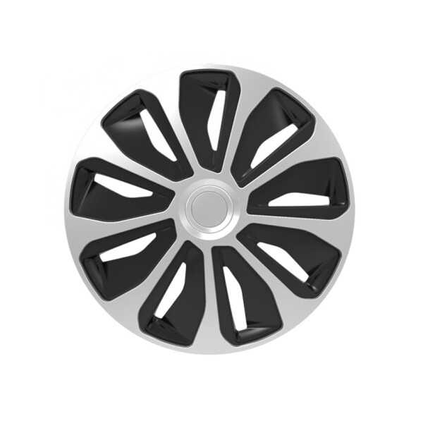 

Автомобильные колпаки 4 Racing Platin Silver-Black R15 4 шт.