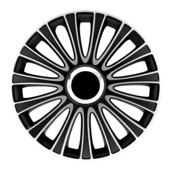 

Автомобильные колпаки 4 Racing Le Mans Pro Silver-Black R17 4 шт.