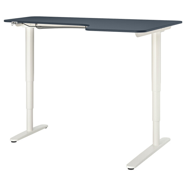 

Стол угловой с регулировкой высоты BEKANT IKEA 692.823.56