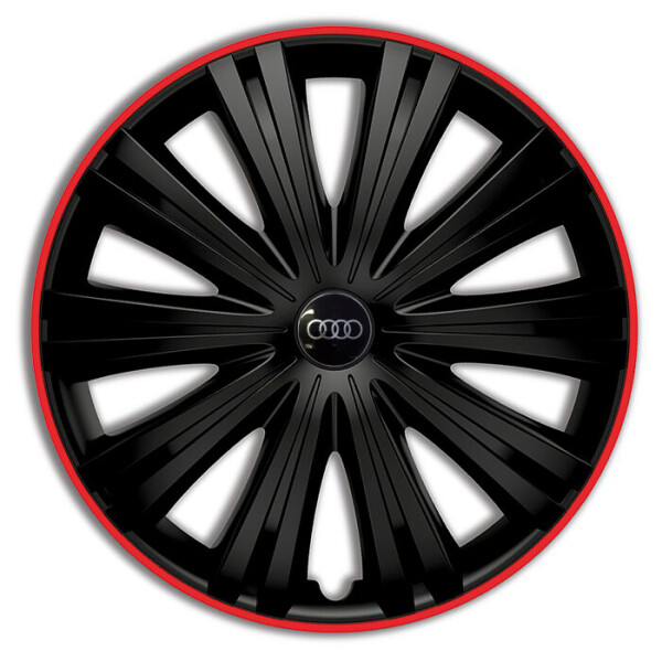 

Автомобильные колпаки Argo Giga R R15 4 шт. Черный/Красный обод (с логотипом Audi)