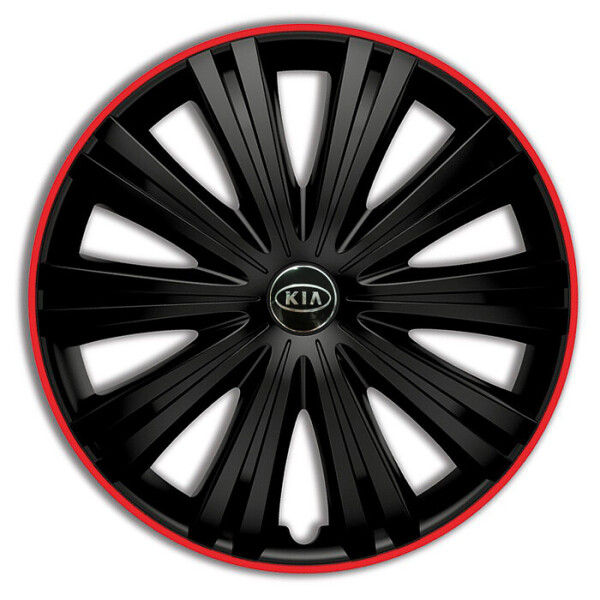 

Автомобильные колпаки Argo Giga R R16 4 шт. Черный/Красный обод (с логотипом Kia)