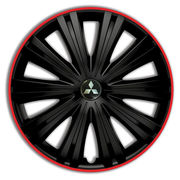 

Автомобильные колпаки Argo Giga R R16 4 шт. Черный/Красный обод (с логотипом Mitsubishi)
