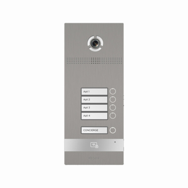 

Многоабонентская IP вызывная панель Bas-IP BI-04FB Silver
