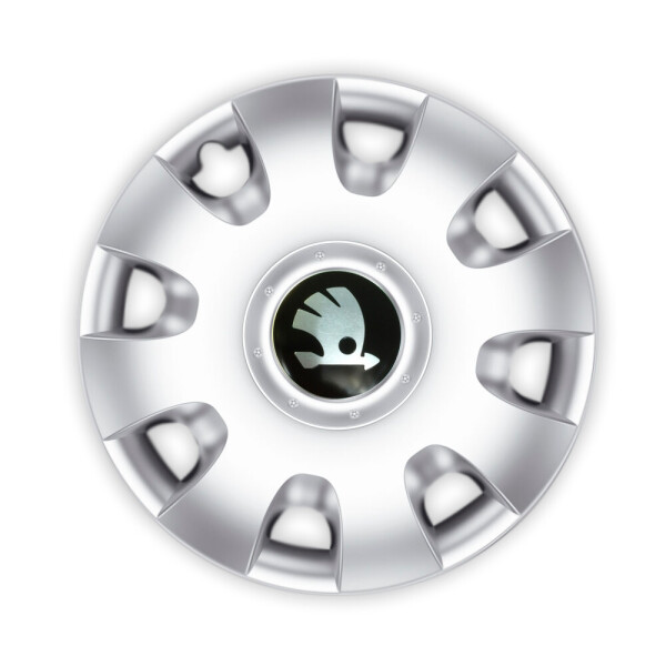 

Автомобильные колпаки Argo Radius R13 4 шт. Серебро (с логотипом Skoda)