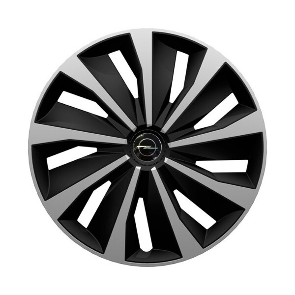 

Автомобильные колпаки 4 Racing Grip Silver-Black R13 4 шт. (с логотипом Opel)