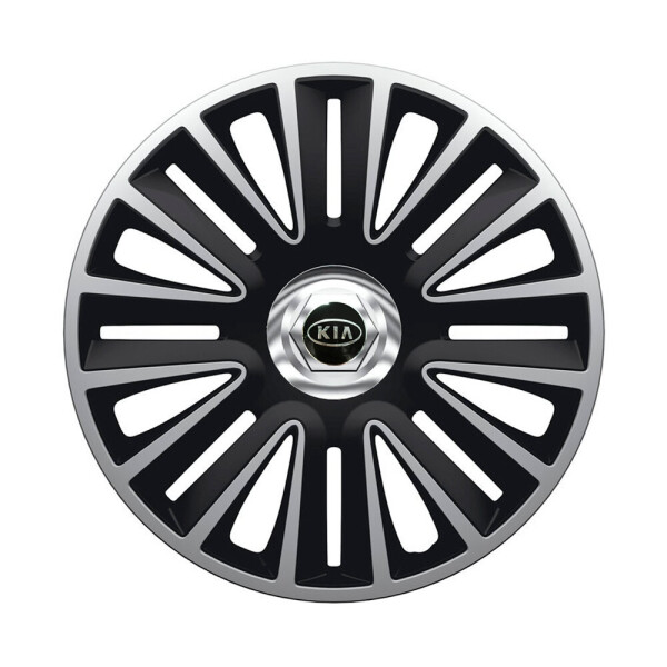 

Автомобильные колпаки Argo Quadro Pro Silver-Black R13 4 шт. (с логотипом Kia)