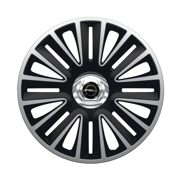

Автомобильные колпаки Argo Quadro Pro Silver-Black R13 4 шт. (с логотипом Opel)